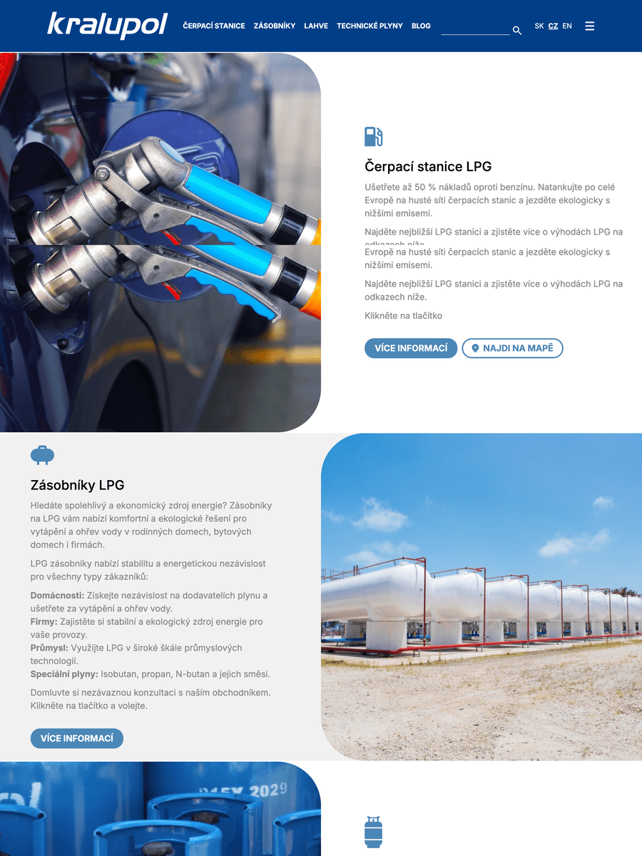 Kralupol Corporate Website – Professional WordPress Implementation